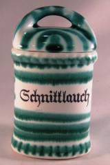 Gmundner Keramik-Dose/Gewrz eckig  Schnittlauch